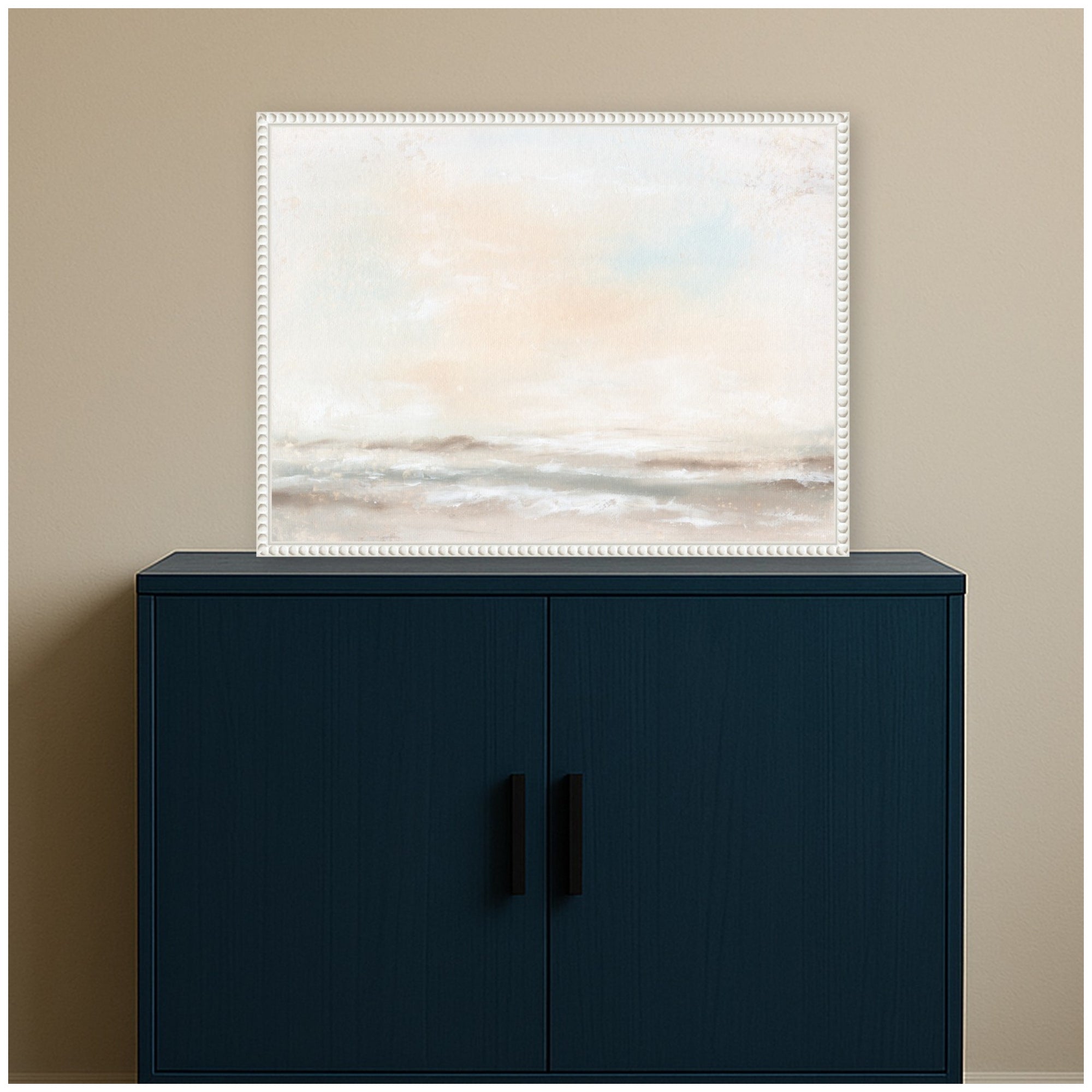 Framed Canvas 24x18 Sylvie Beaded White 5