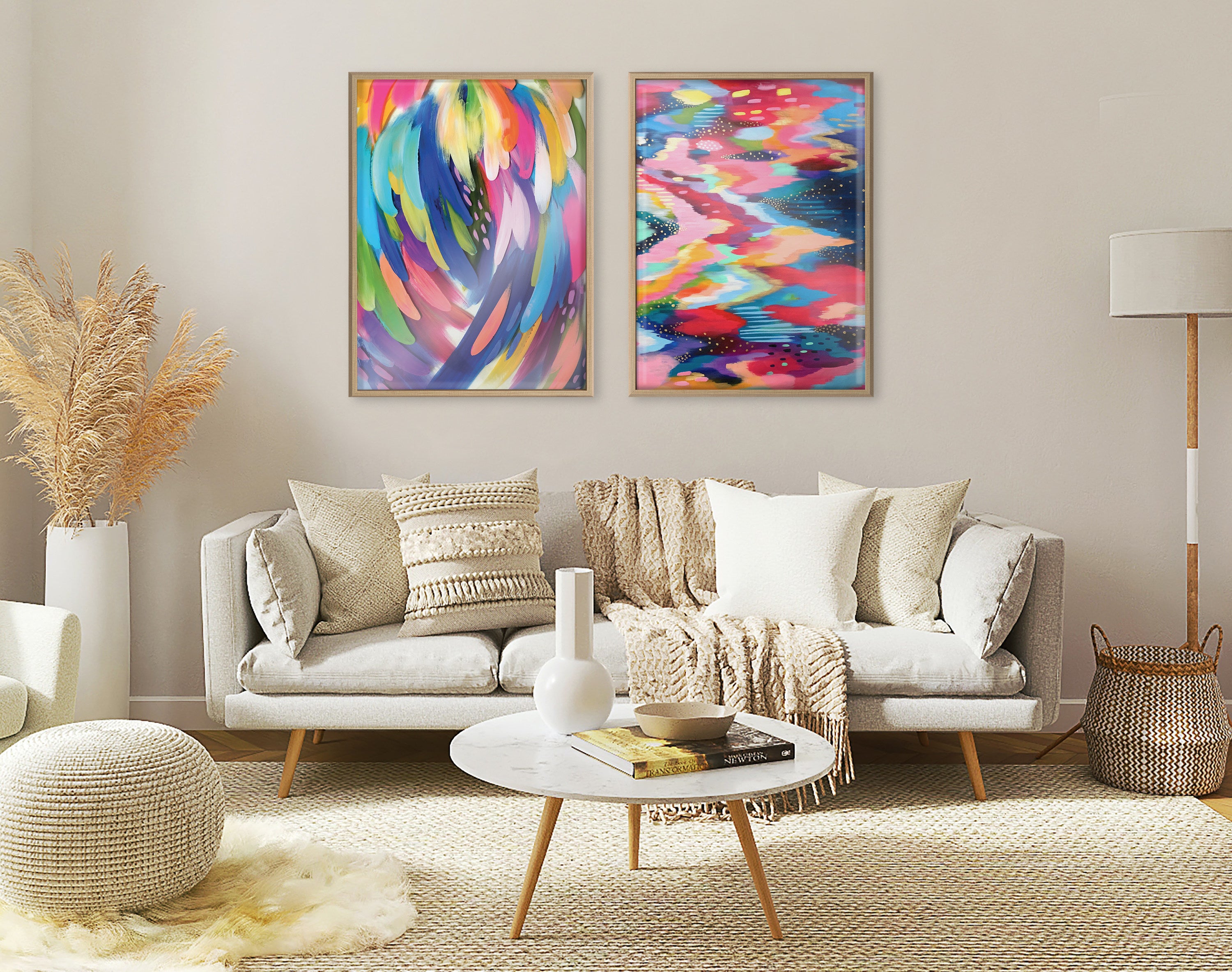 Blake Brushstroke 100 Framed Printed Art by Jessi Raulet of Ettavee