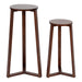 Nesting Table Walnut Brown 2 Piece 3