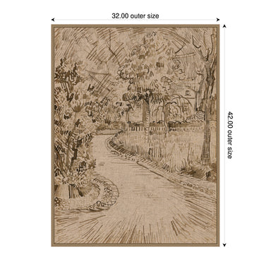 Framed Canvas 32x42 Sylvie Dark Gold 2