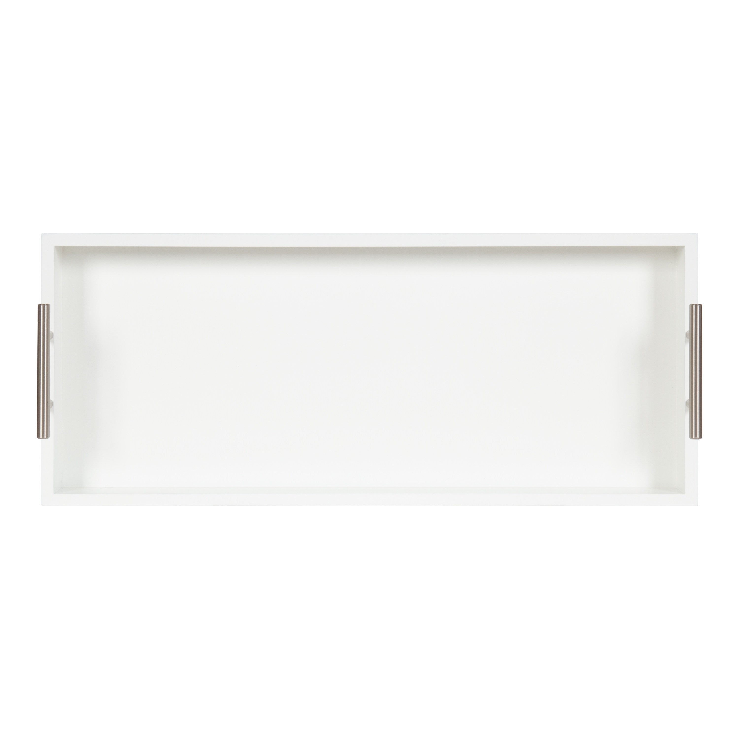 Single Tray White Silver 10x24 6
