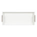 Single Tray White Silver 10x24 6