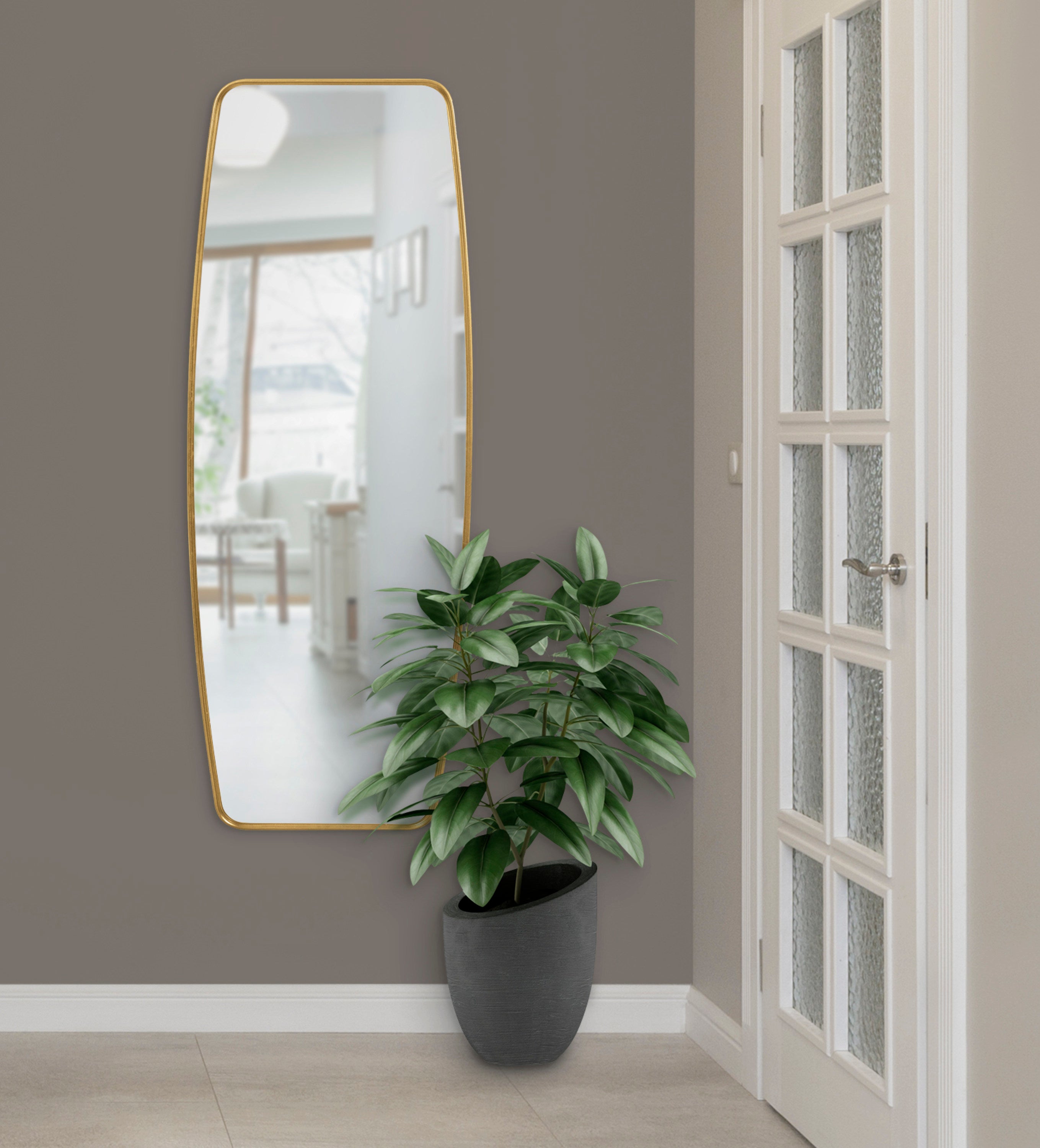 Full Length Mirror Gold 18x48 7