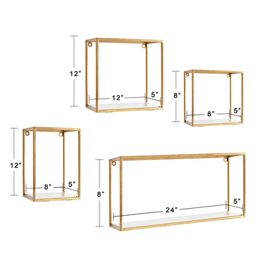 Accent Shelf Gold 4 Piece 5