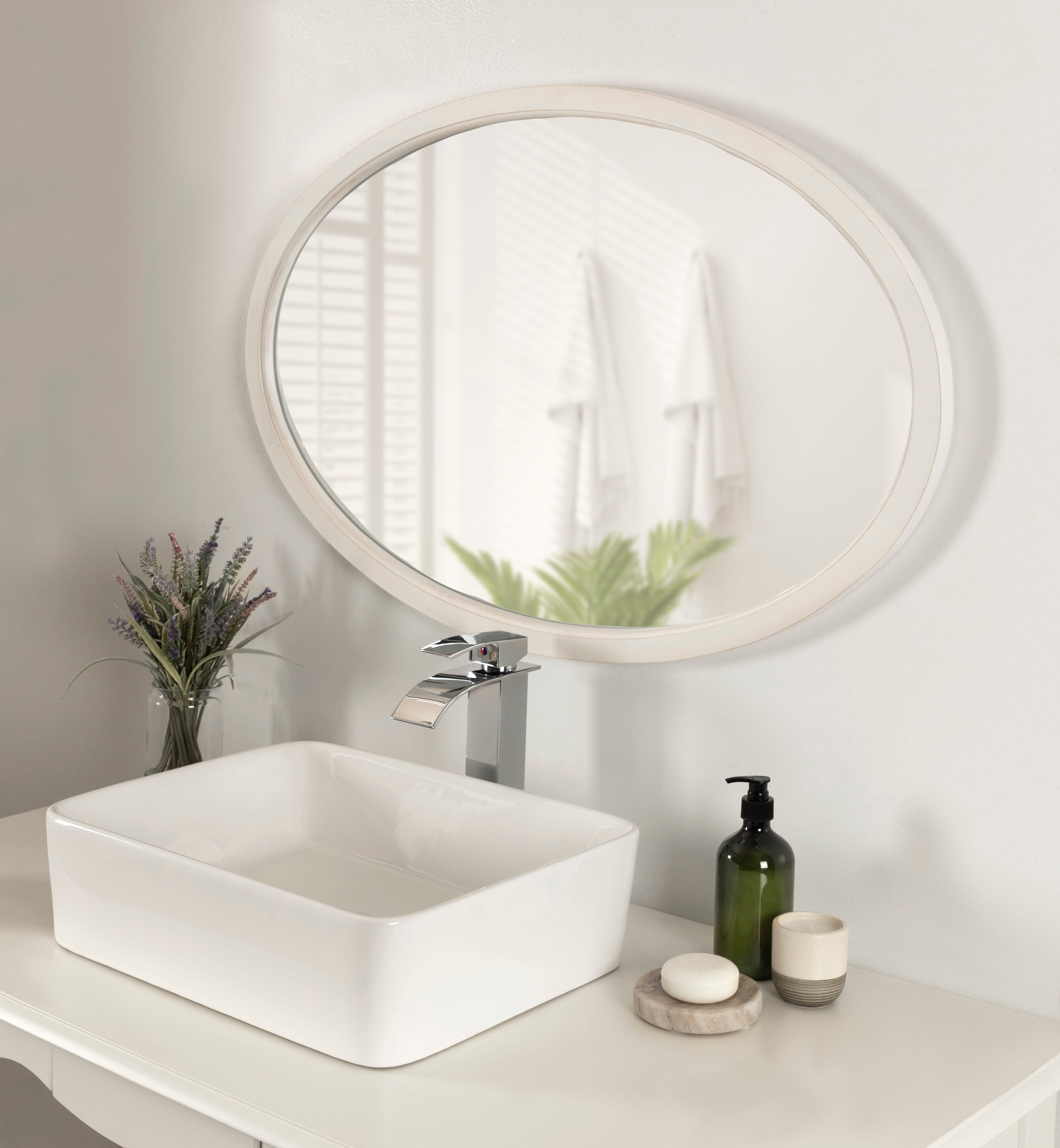 Oval White 24x36 7