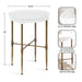 Side Table White 19x19x26 2
