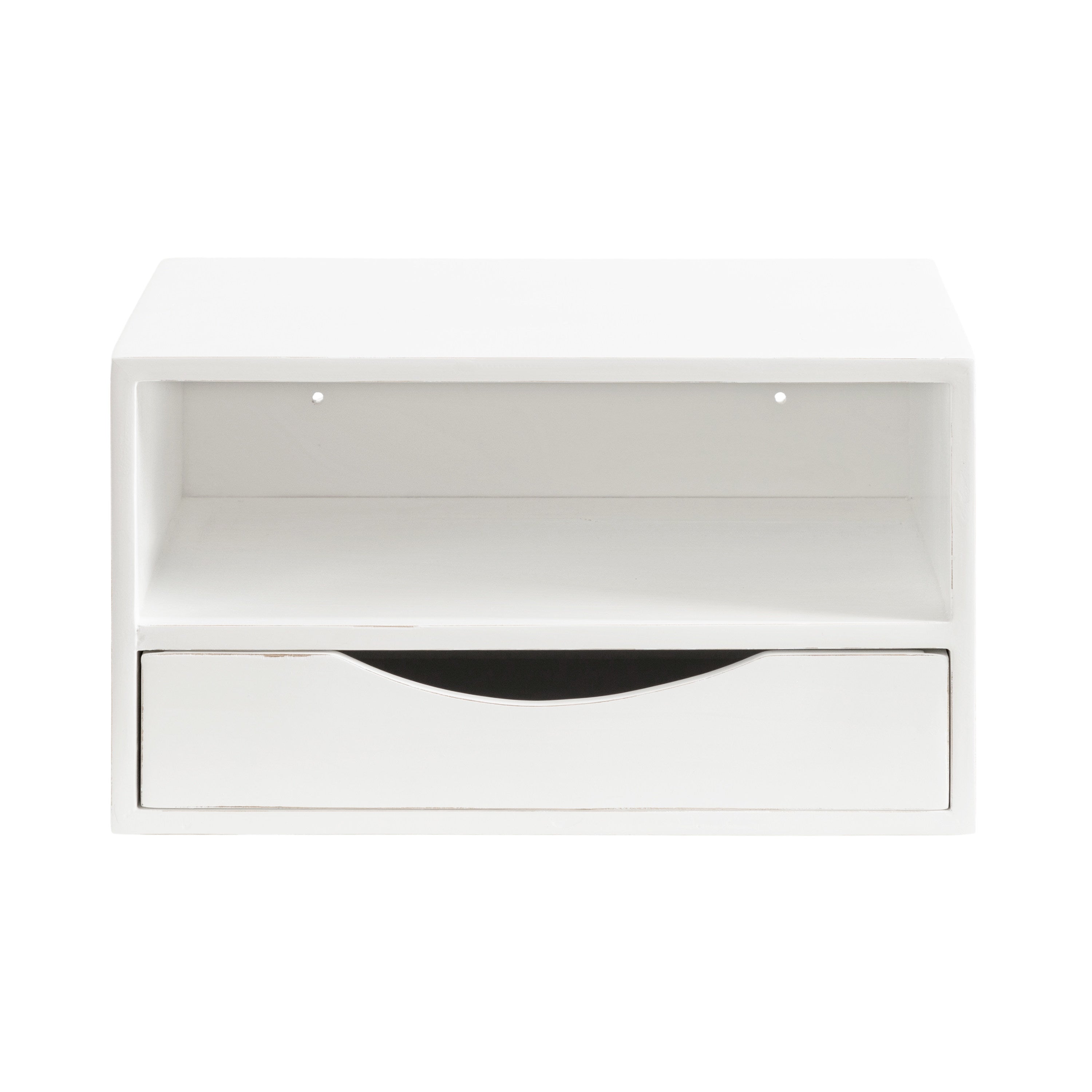 Floating Side Table White 12.5x10x7 5