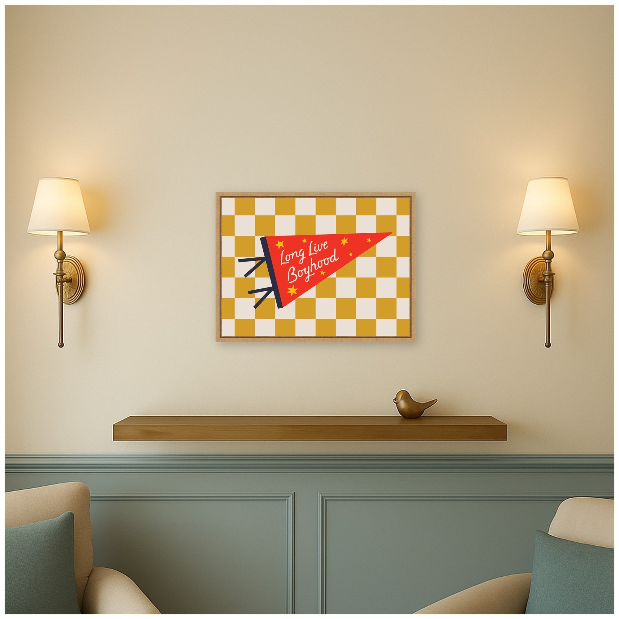 Framed Canvas 24x18 Sylvie Natural 5
