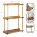 Accent Shelf Gold 20x7x30 2