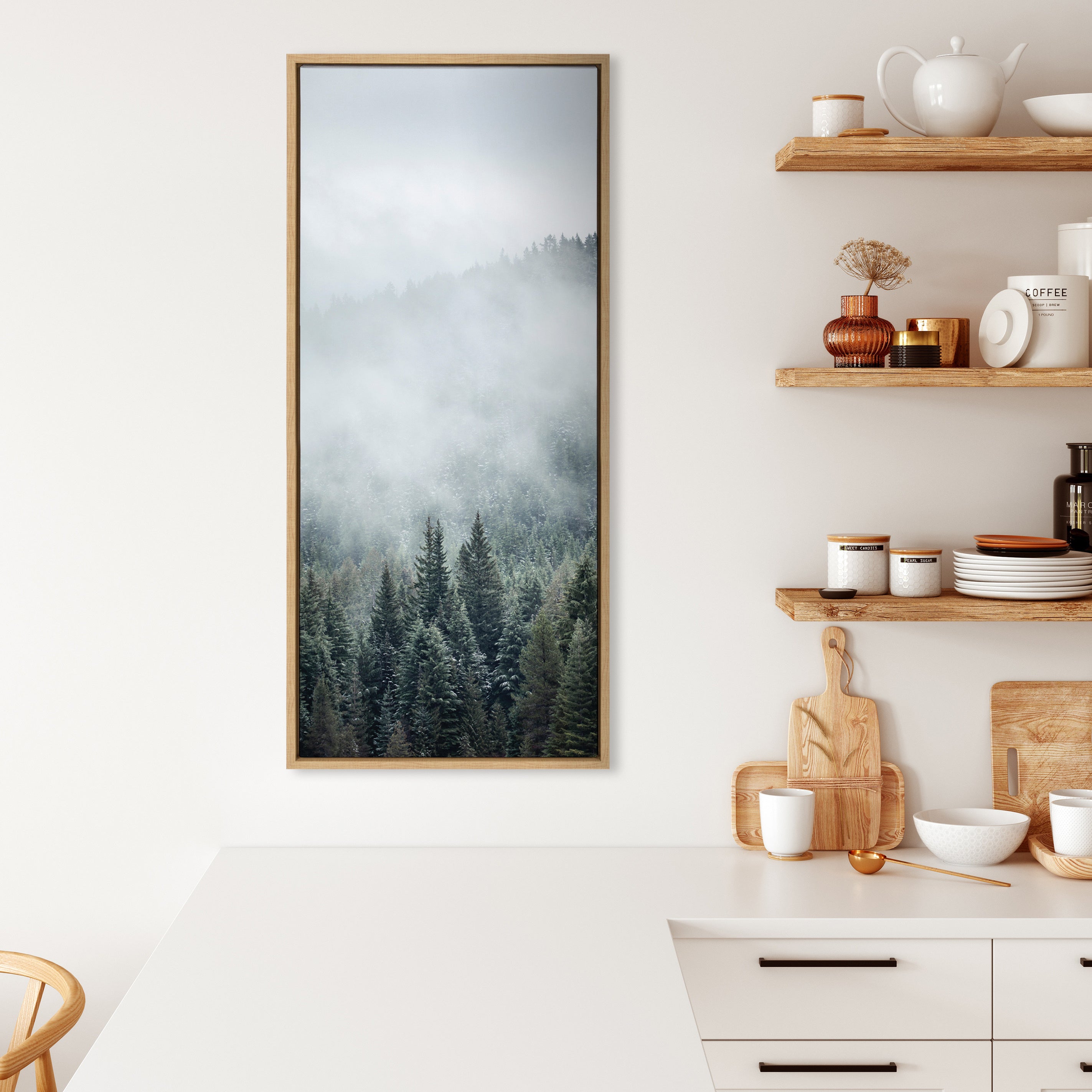 Framed Canvas 18x40 Sylvie Natural 5