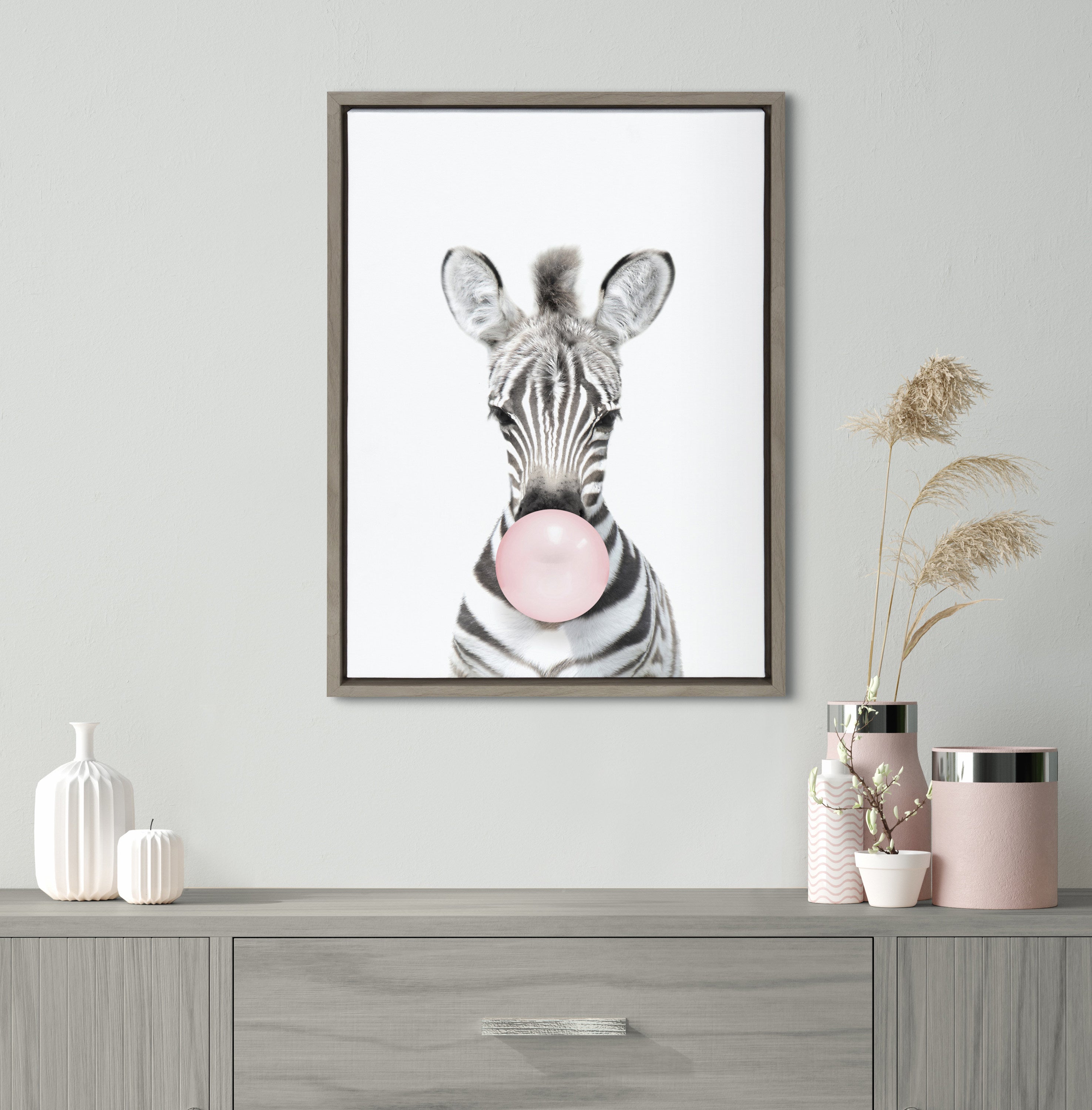 Framed Canvas Sylvie Graywash 18x24 7