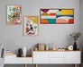 Framed Canvas Sylvie Walnut 18x40 6