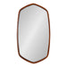Hexagon Mirror Walnut Brown 20x36 2
