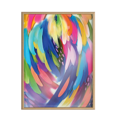 Blake Bright Brush Strokes Framed Printed Art by Jessi Raulet of Ettavee