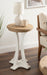 Side Table Rustic Brown 16" Diameter 7