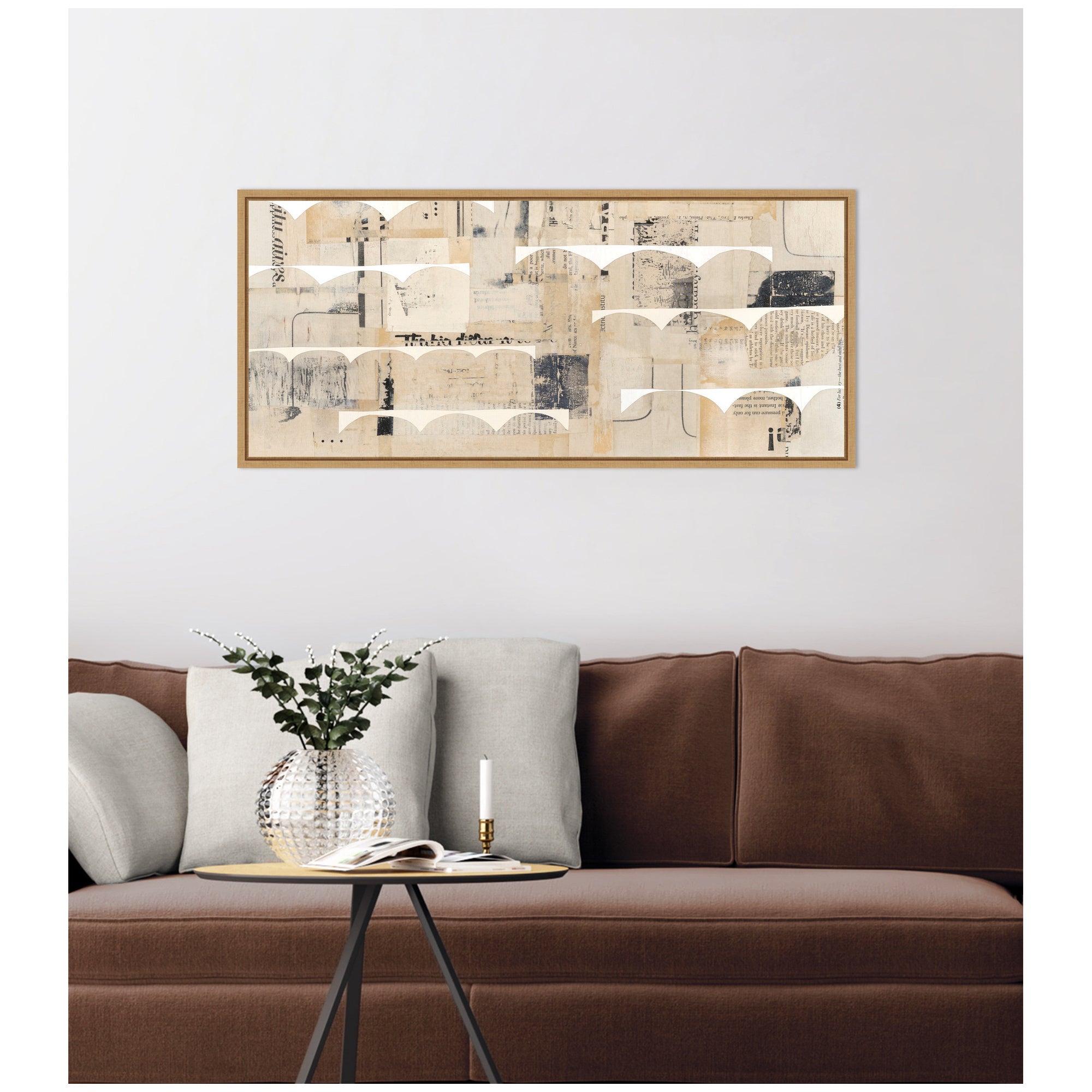 Revolved Half Moon Panel by Felicia Dadak Framed Canvas Wall Art Print