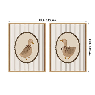 Art Set Sylvie Natural 2 Piece Set 18x24 2