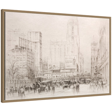 Framed Canvas Sylvie Dark Gold 33x23 1