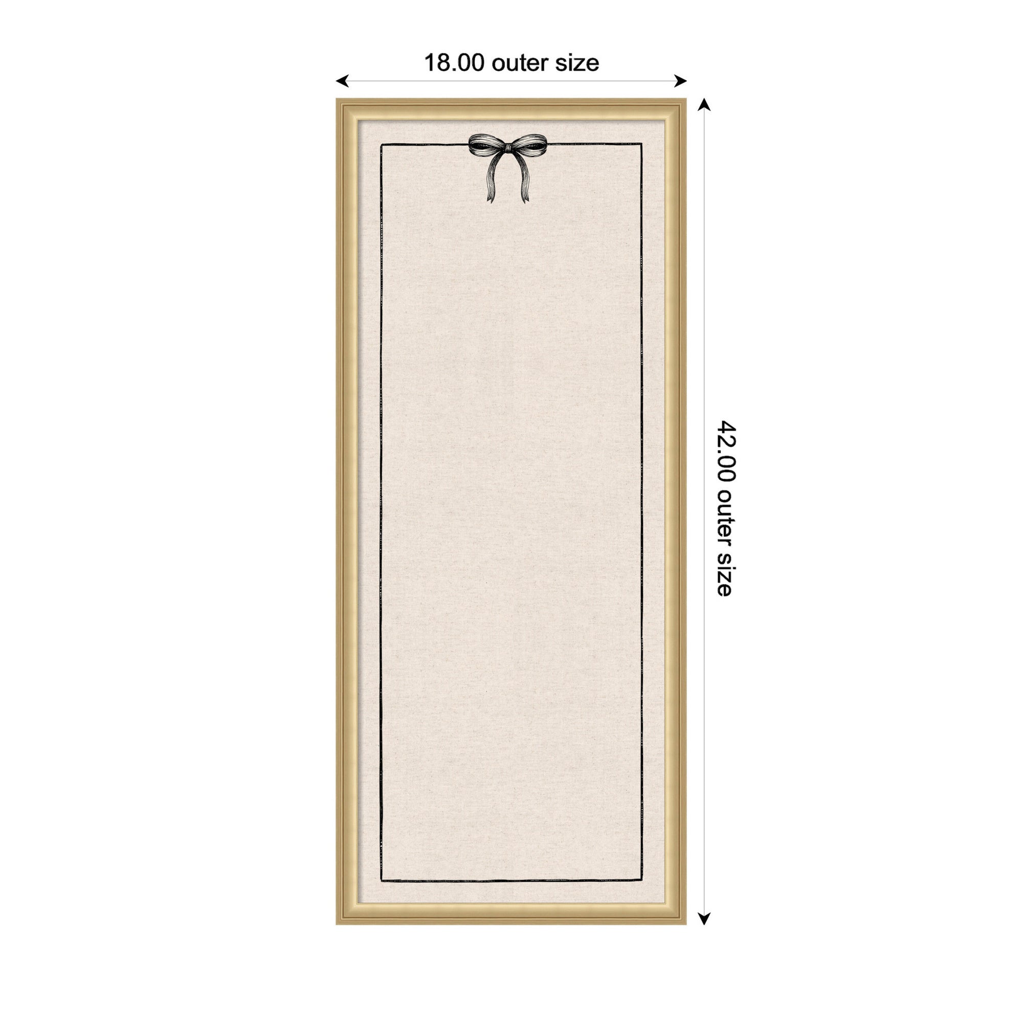Pinboard Florence Gold 18x42 2
