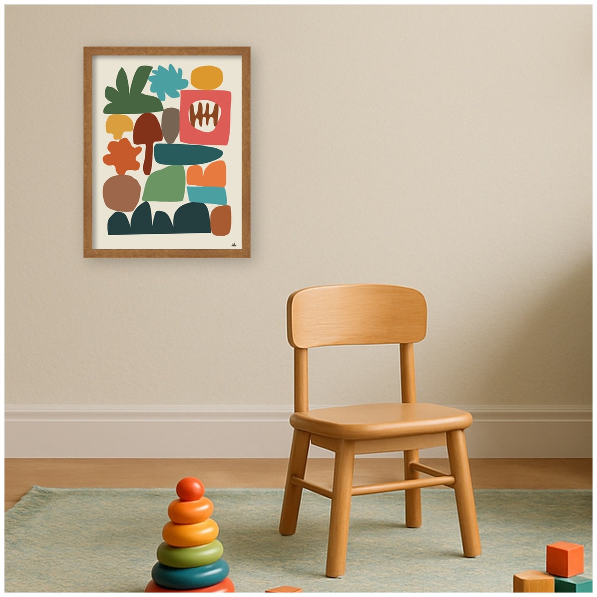 Night Chords 2 by Kelly Knaga Framed Mounted Canvas Wall Art Print