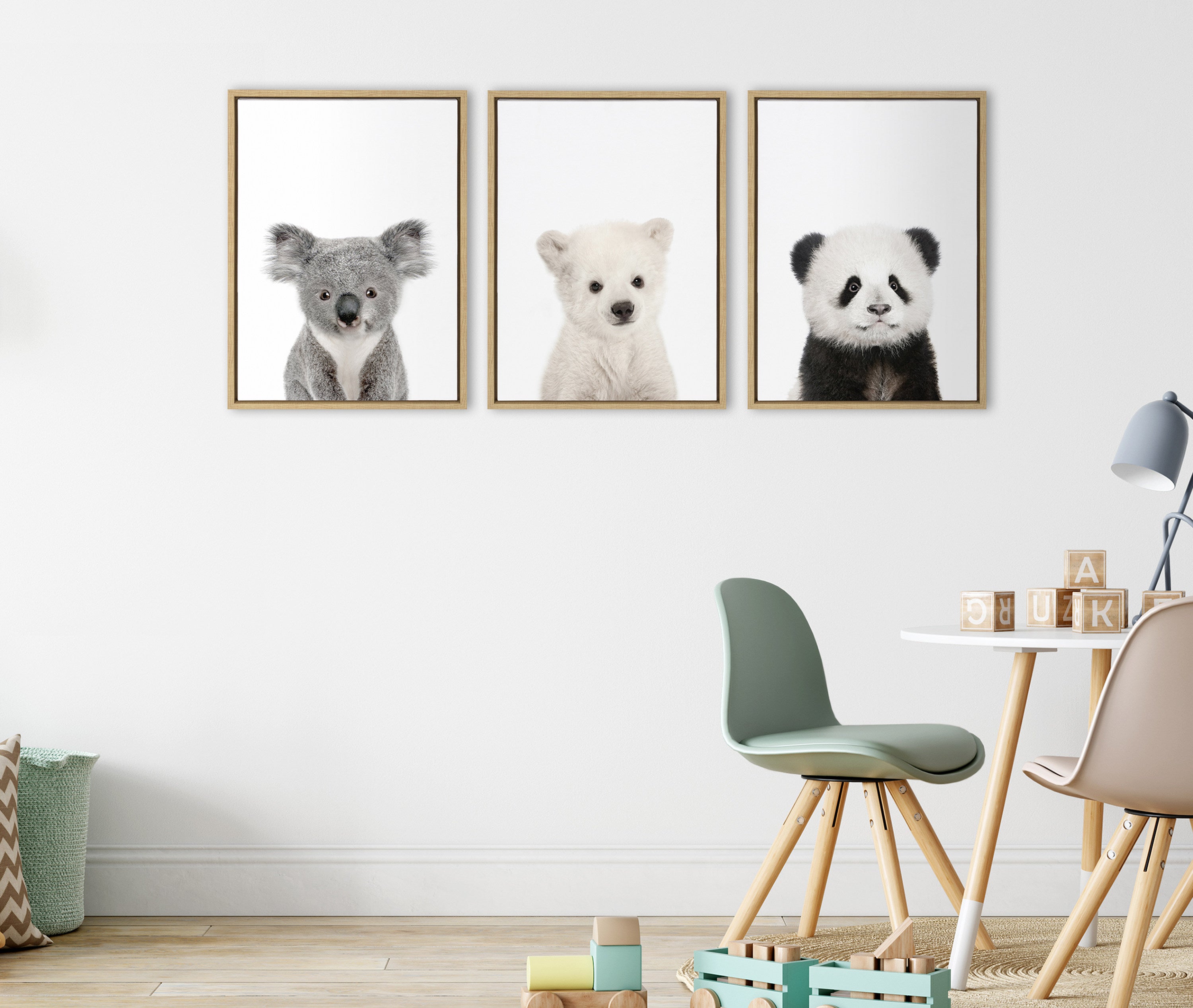 Art Set Sylvie Natural 3 Piece Set 18x24 6