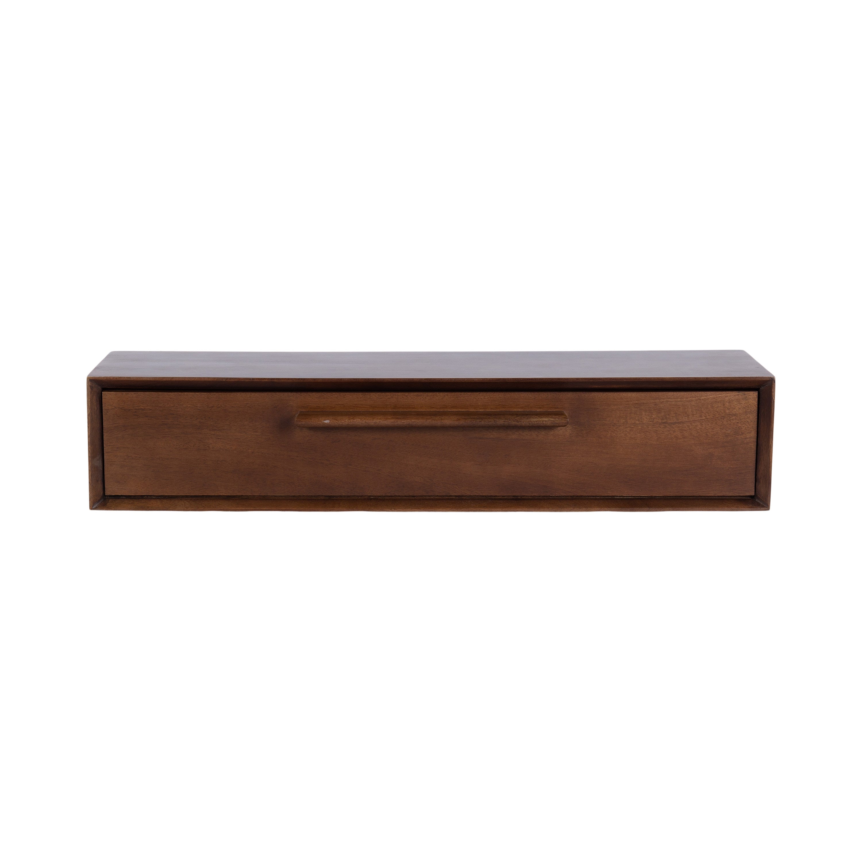 Floating Console Table Walnut Brown 30x9x6 6
