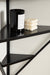 Accent Shelf Black 24x17x38 8