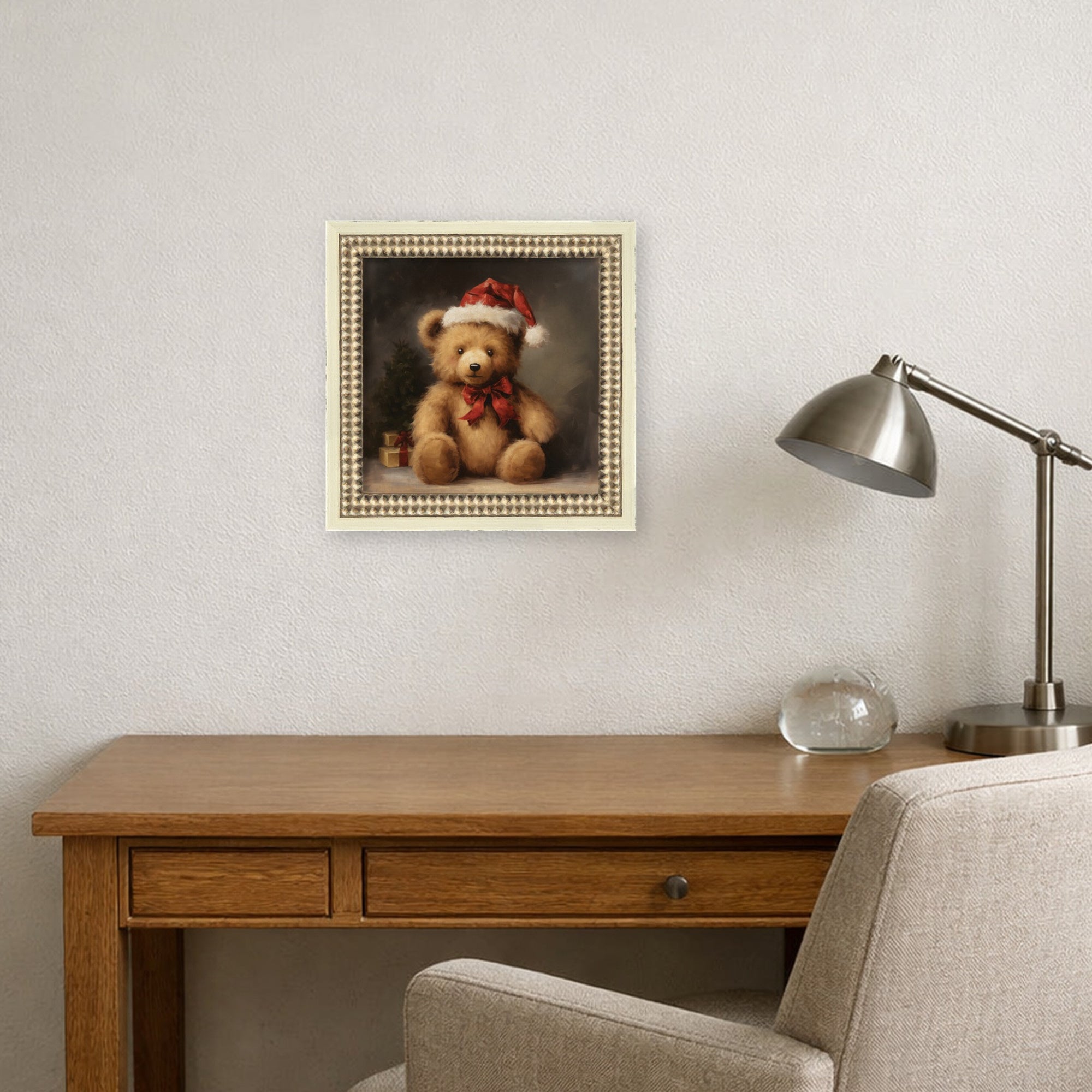 Mounted Canvas Castellan Distressed White 10x10 6