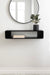 Floating Console Table Black 30x7x7 7