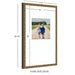 Wall Frame Belvedere Bronze 13x22 matted to 8x8 2