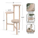 Plant Stand Whitewash 16x16x35 2