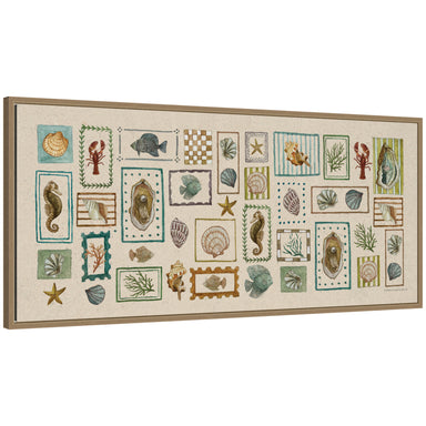 Framed Canvas Sylvie Dark Gold 40x18 1