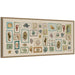 Framed Canvas Sylvie Dark Gold 40x18 1