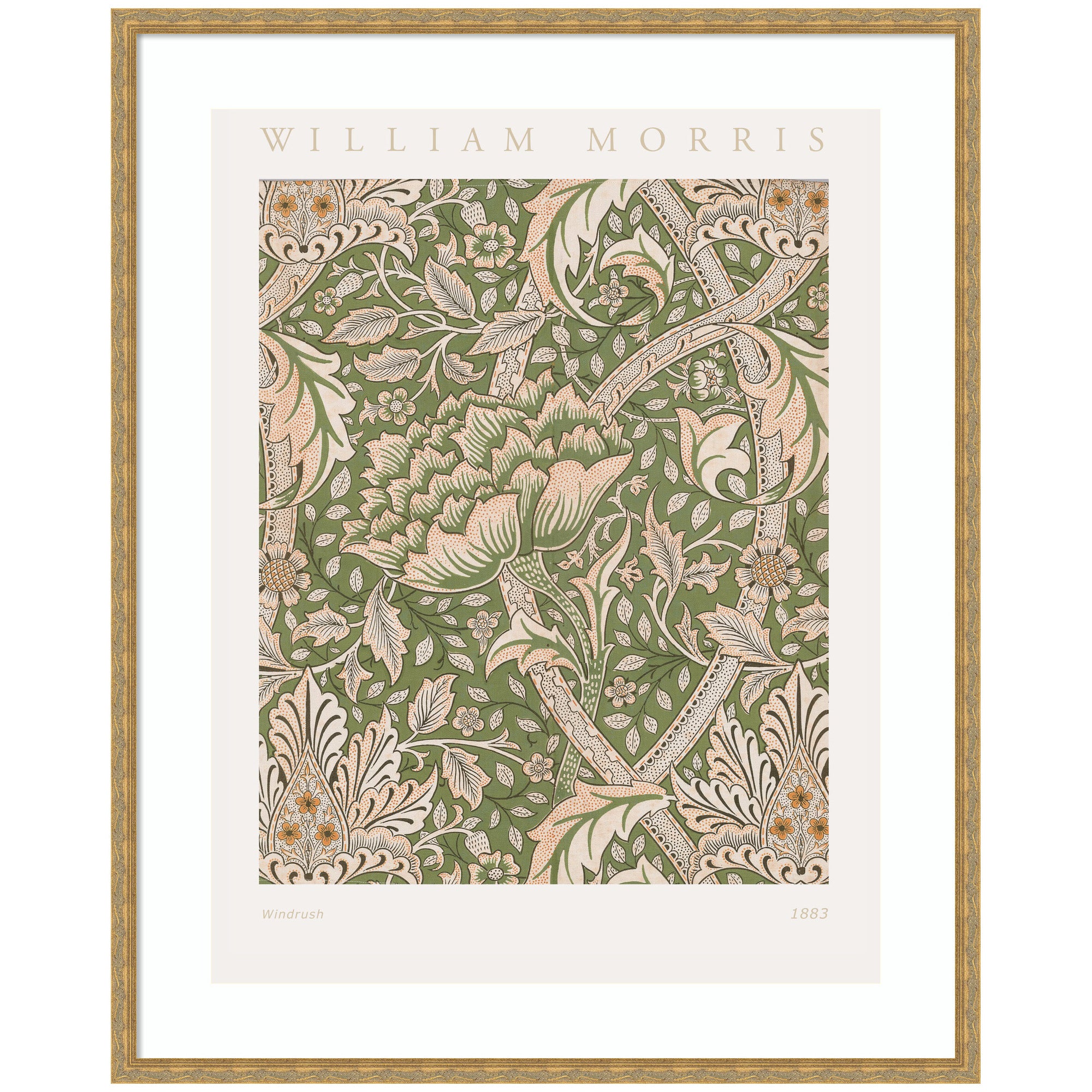 Framed Art Poster William Morris Windrush 1883 by The Art