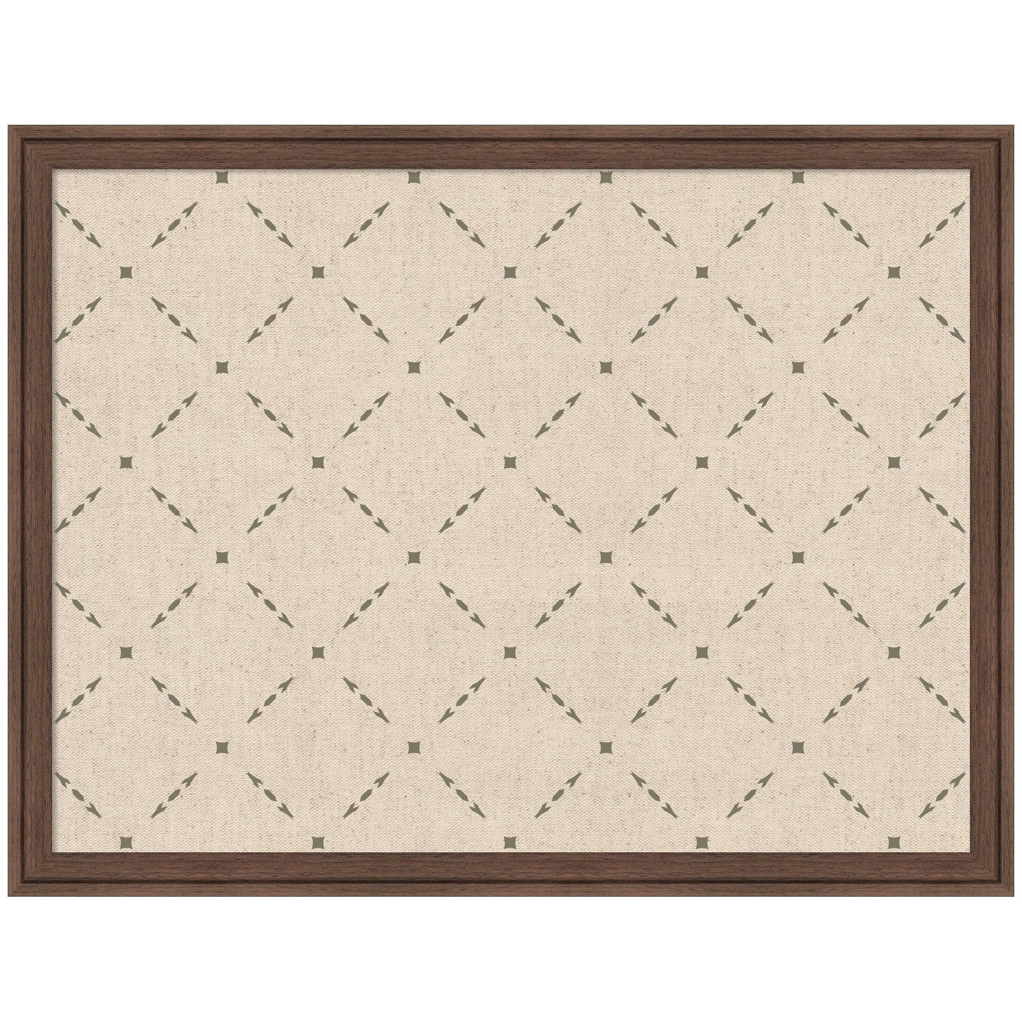 Pinboard Green Lattice Print