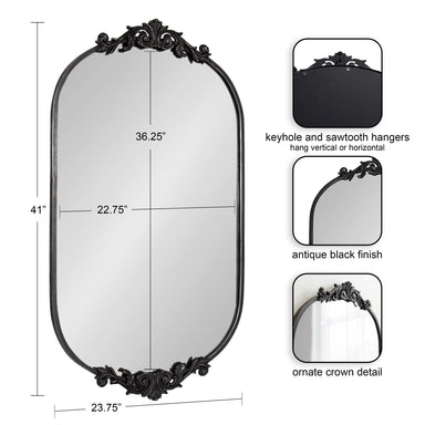 Full Length Mirror Black 24x41 2