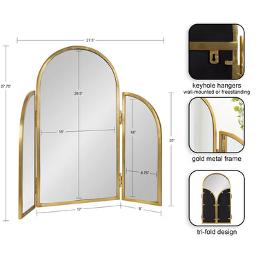 Functional Mirror Gold 28x28 2