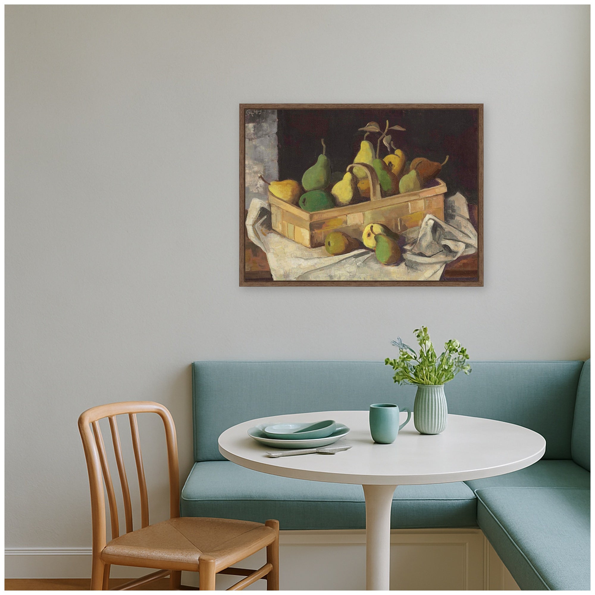 Framed Canvas 24x18 Sylvie Walnut 6
