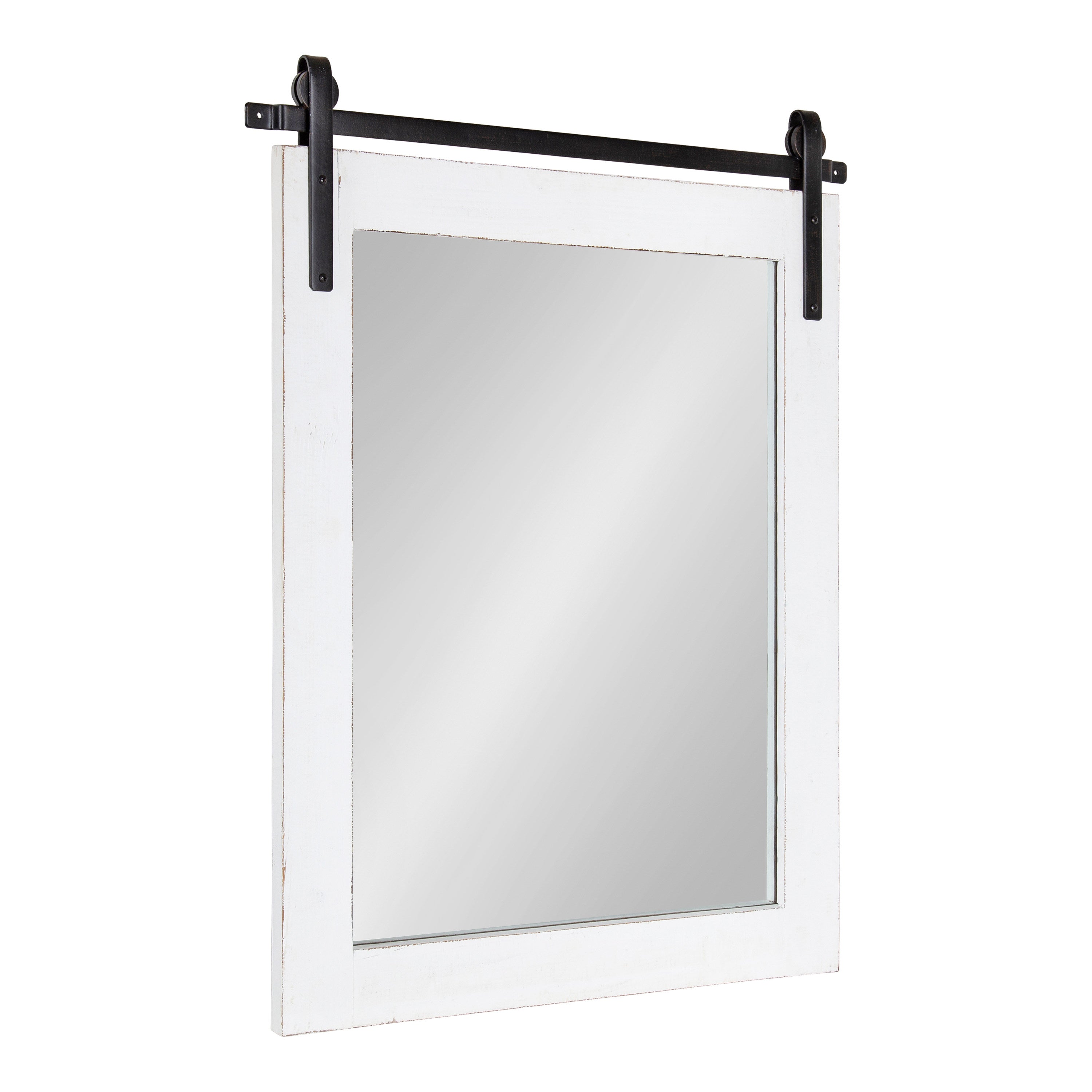Rectangle Mirror White 22x30 1