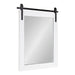 Rectangle Mirror White 22x30 1