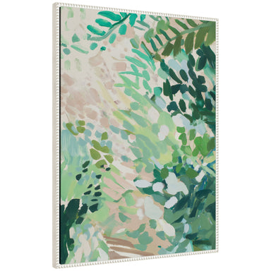 Framed Canvas 28x38 Sylvie Beaded White 1