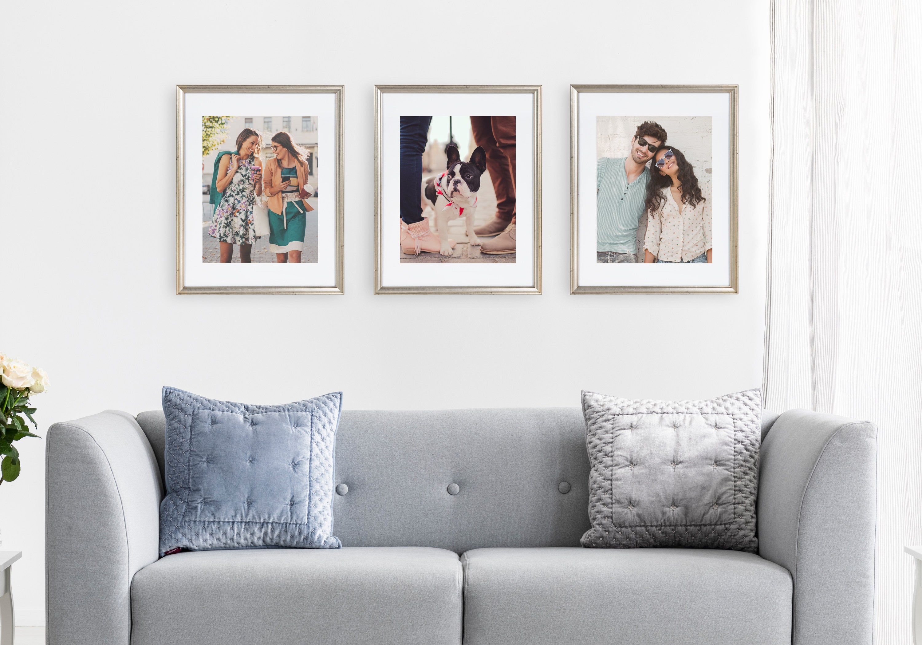 Wall Frame Silver 14x18 matted to 11x14 7