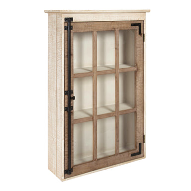 Cabinet Rustic Brown White 20x6x32 1