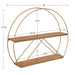 Accent Shelf 26x21 Brown Gold 2