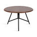 Coffee Table Walnut Brown Black 28x28x18 4