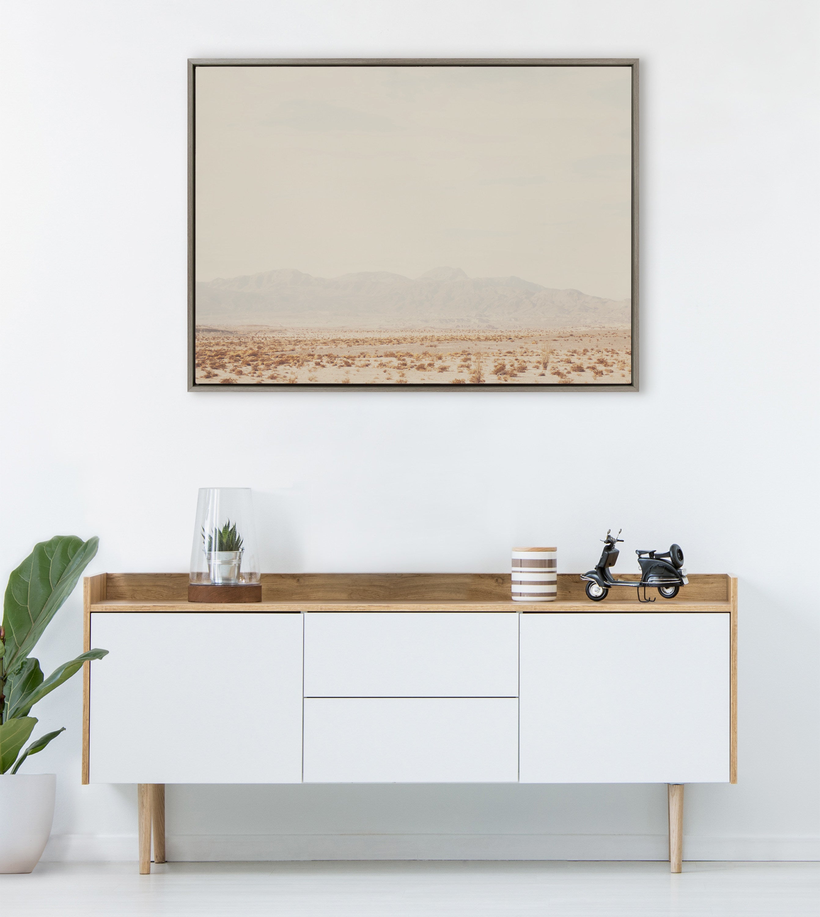 Framed Canvas Sylvie Graywash 31.5x41.5 6