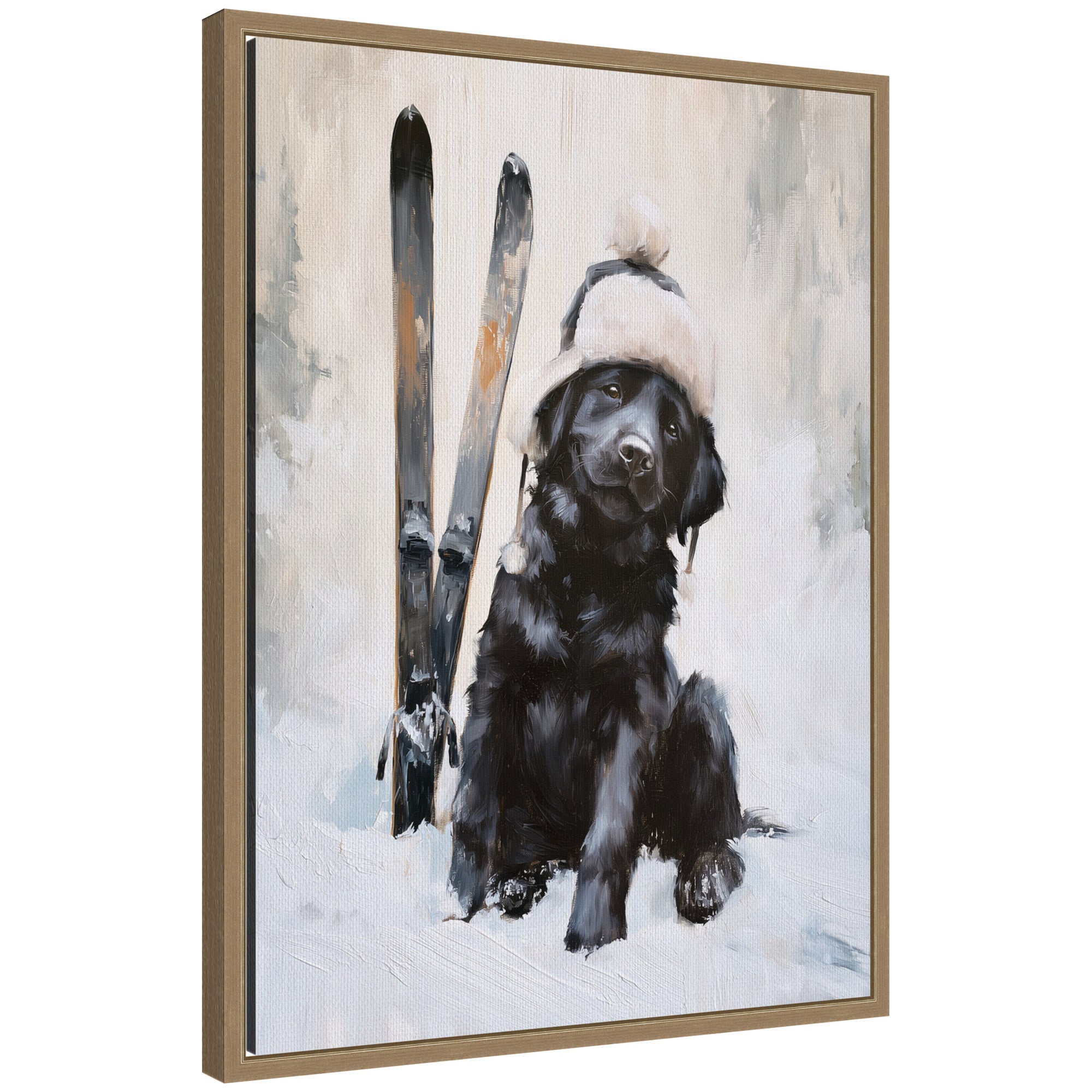 Framed Canvas Sylvie Dark Gold 18x24 1