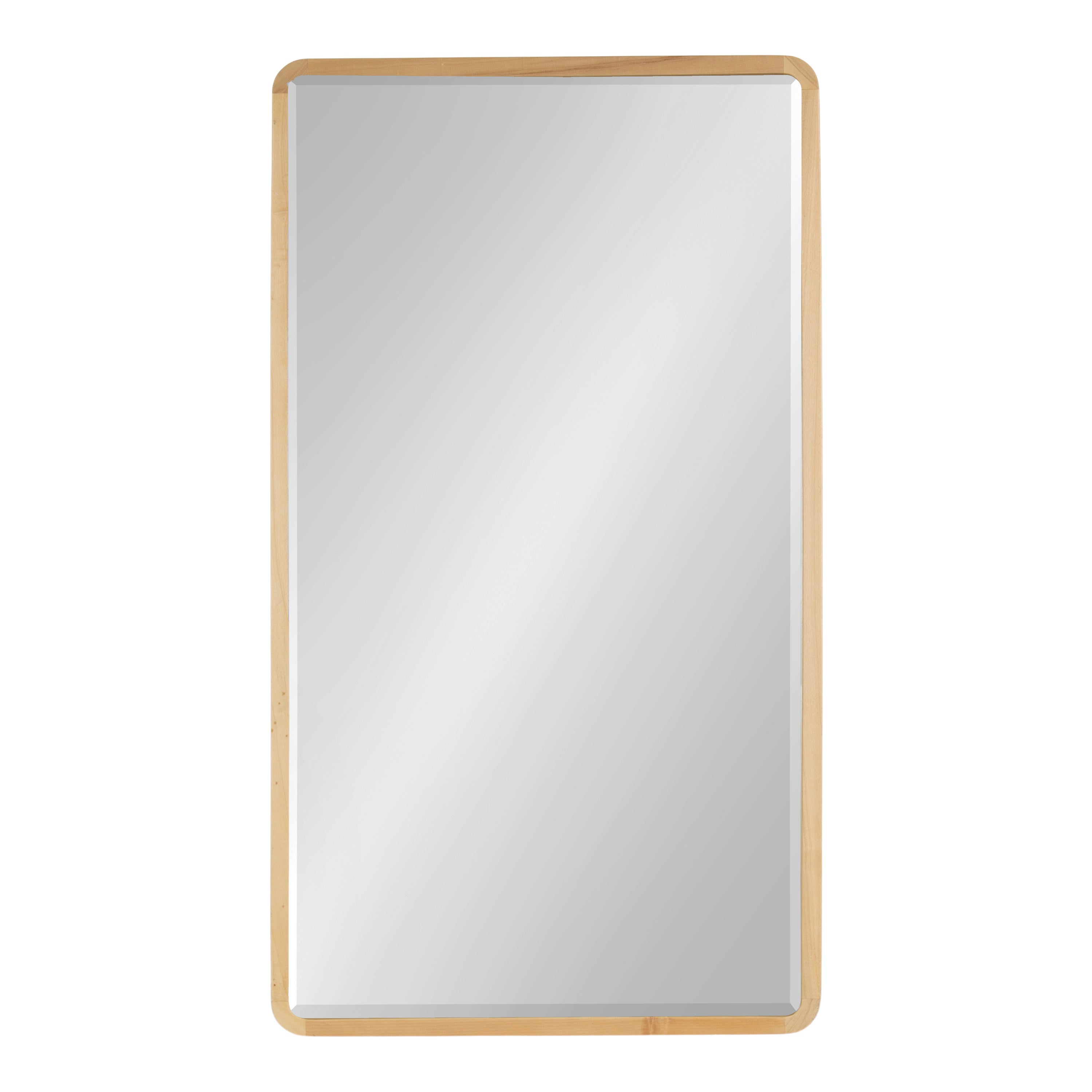 McLean Wood Radius Rectangle Wall Mirror