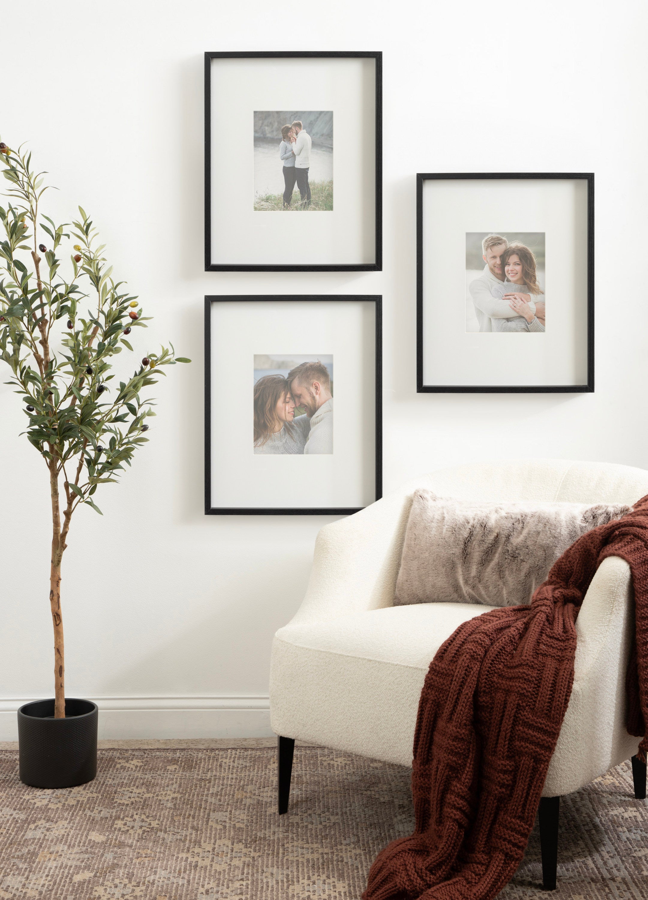 Wall Frame 16x20 matted to 8x10 Black 6
