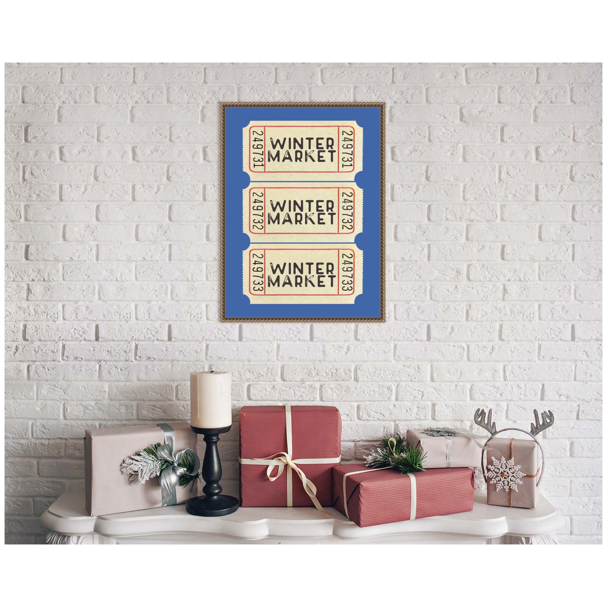Framed Canvas Sylvie Beaded Dark Gold 18x24 5